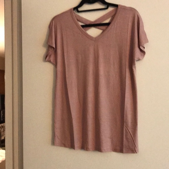 Criss Cross Back short sleeve top - Picture 2 of 5